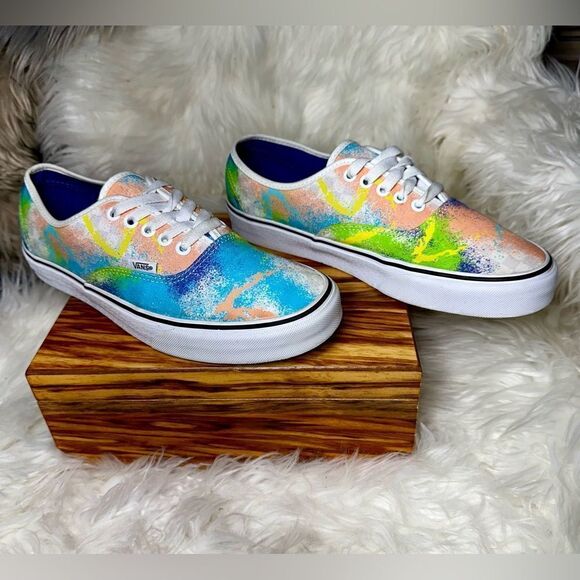 Vans Off The Wall 507698 Color Splash Low Top Retro 80s Men's 9 Woman’s Sz 10.5 - Picture 2 of 11